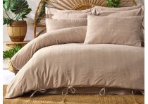 Постельное белье Washed Cotton Saheser - Lucca Bej (Турция), евро